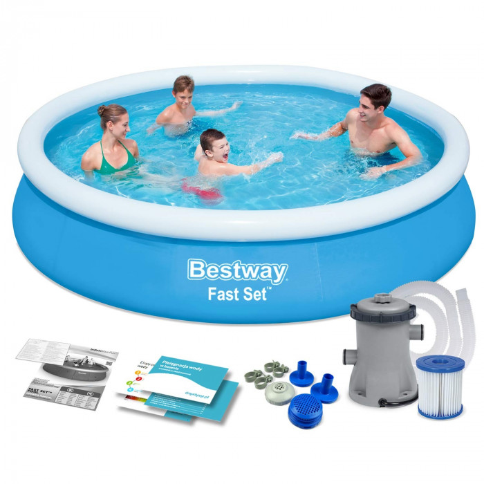 Piscine extensible 366 x 76 cm set 9in1 Bestway 57274.