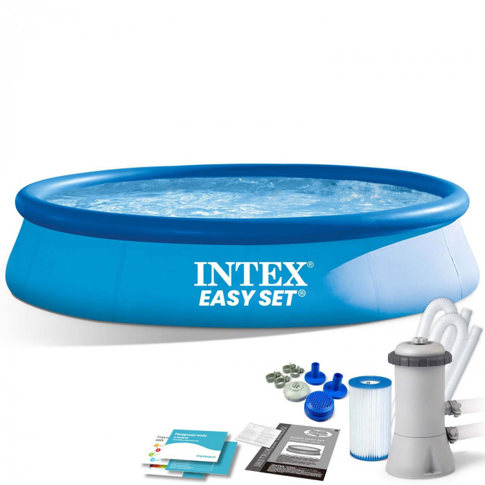 piscine hors sol extensible 396 x 84 cm set 9in1 INTEX 28142.