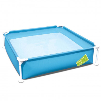Bestway 56217 piscine de jardin rectangulaire à cadre métallique pour enfants 122 x 30,5 cm