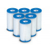 6 x Jeu de filtres de pompe Type B INTEX 29005