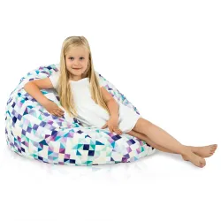 Pouf Poire L pour enfants - Tissu Imprimé Premium – vue 31