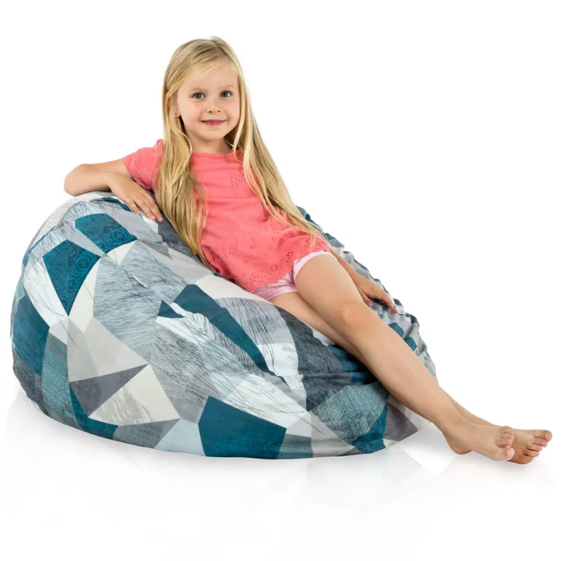 Pouf Poire L pour enfants - Tissu Imprimé Premium – vue 25