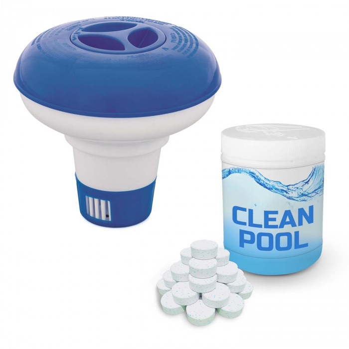 Distributeur flottant de produits chimiques + 0,5 kg de comprimés multifonctions