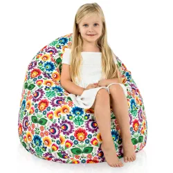 Pouf Poire L pour enfants - Tissu Imprimé Premium – vue 20