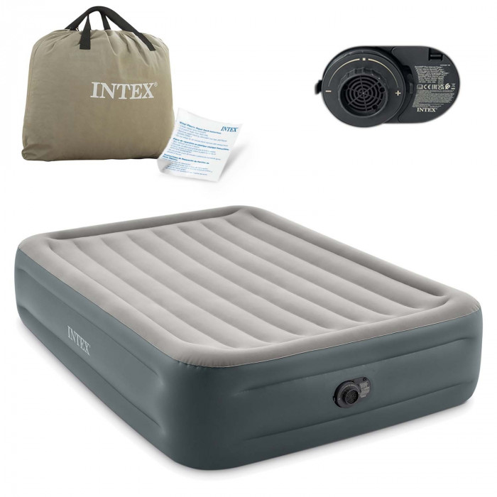 Matelas gonflable avec pompe électrique incorporée 203x152x46 cm INTEX 64126ND