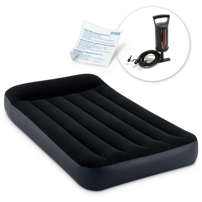 Matelas gonflable avec pompe 191 x 99 x 25 cm INTEX 64141