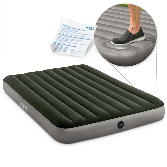 Matelas gonflable avec pompe à pied intégrée INTEX 64763