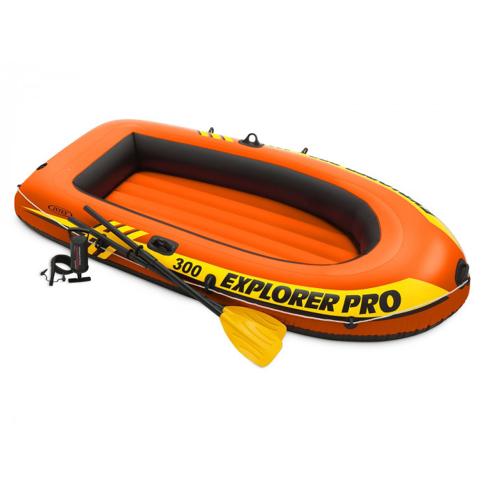 Ponton Explorer PRO 300 Set 244 x 117 x 36 cm pagaies + pompe INTEX 58358.