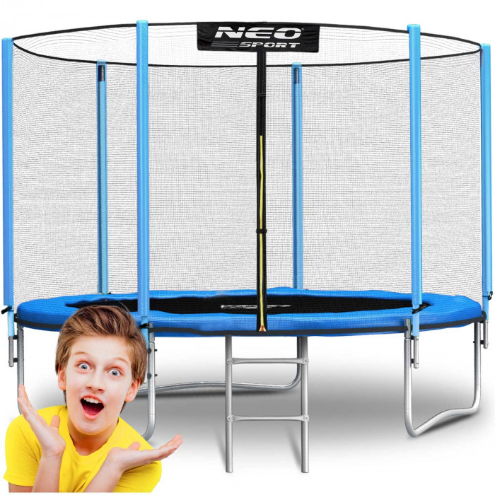 Trampoline de jardin 8ft/252cm filet extérieur et échelle