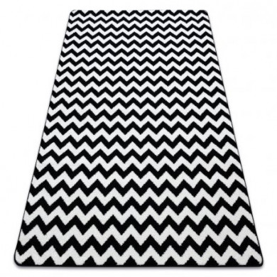 Tapis SKETCH - F561 crème et blanc - Zigzag