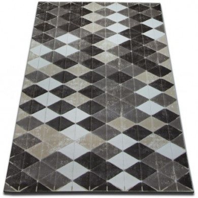 Tapis ACRYLIQUE YAZZ 7660 Beige Foncé/Marron