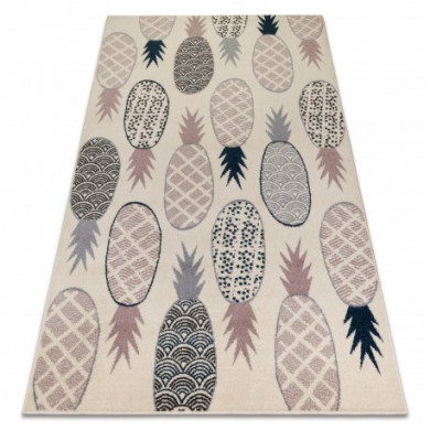 Tapis HEOS 78464 crème / rose / bleu / gris ANANAS