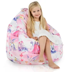 Pouf Poire L pour enfants - Tissu Imprimé Premium – vue 13