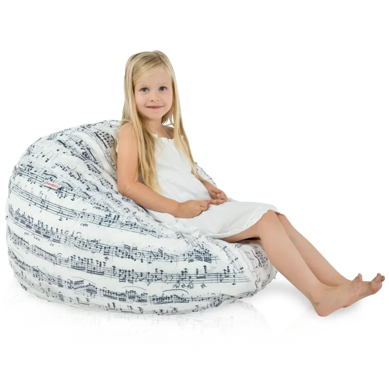 Pouf Poire L pour enfants - Tissu Imprimé Premium – vue 34