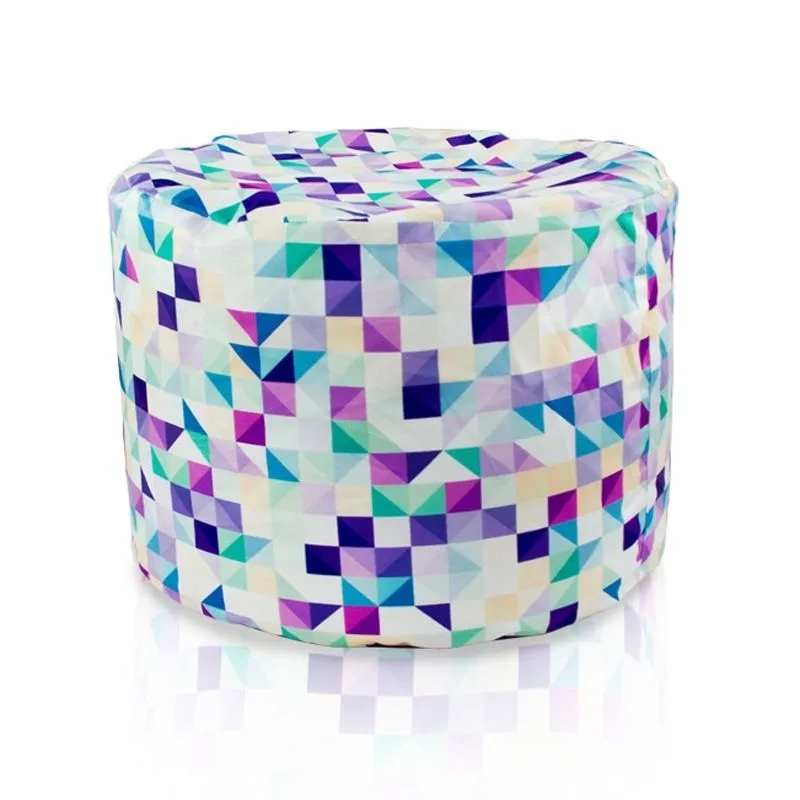 Pouf Rond Cylindre - Tissu Imprimé Premium – vue 9