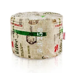 Pouf Rond Cylindre - Tissu Imprimé Premium