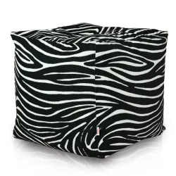 Pouf Cube Carré - Tissu Imprimé Premium