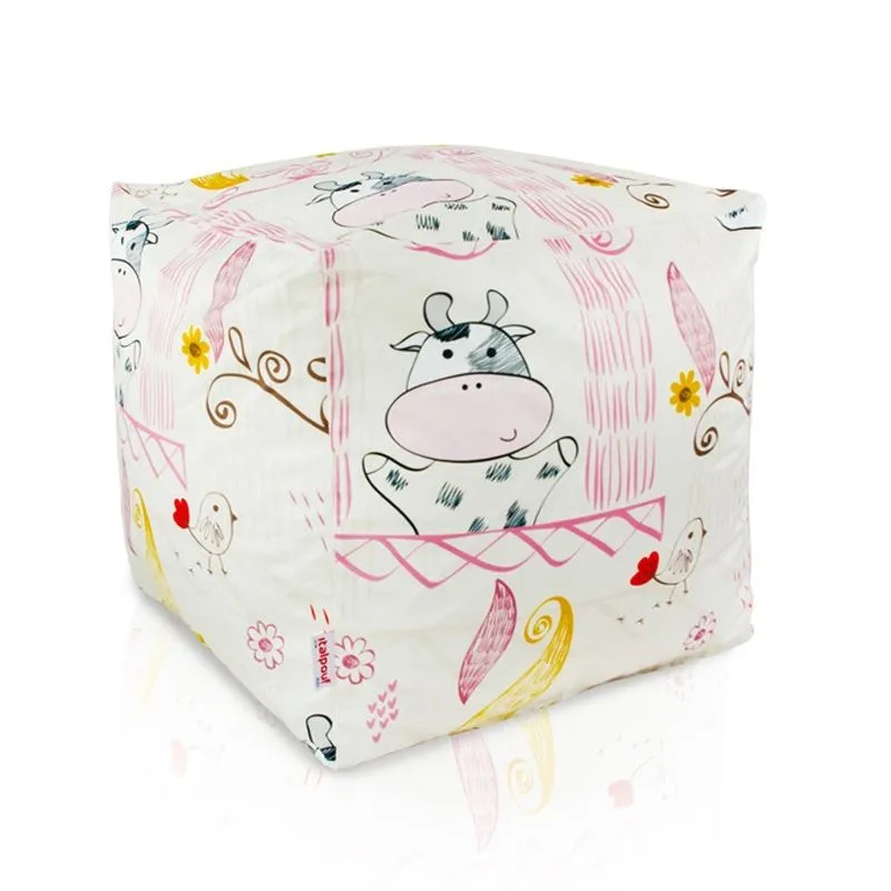 Pouf Cube Carré - Tissu Imprimé Premium – vue 23