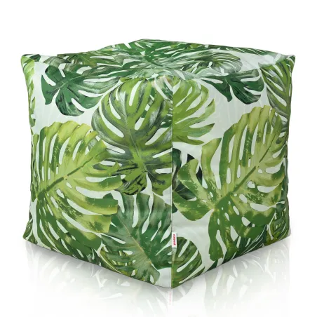 Pouf Cube Carré - Tissu Imprimé Premium