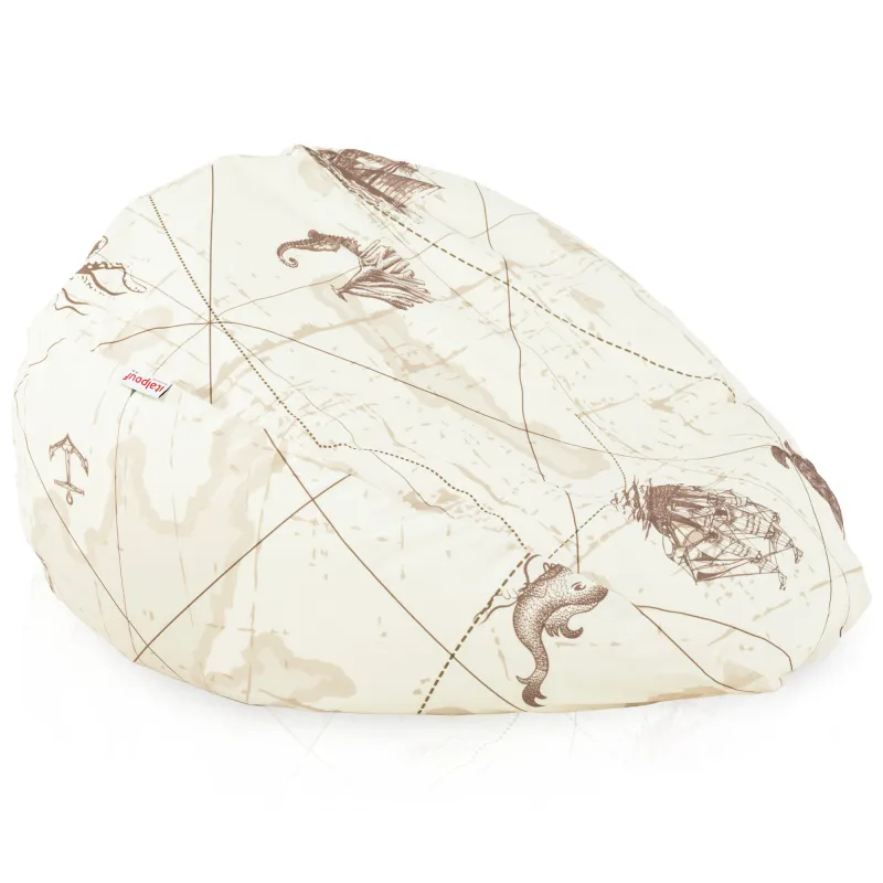 Pouf Poire L pour enfants - Tissu Imprimé Premium – vue 59