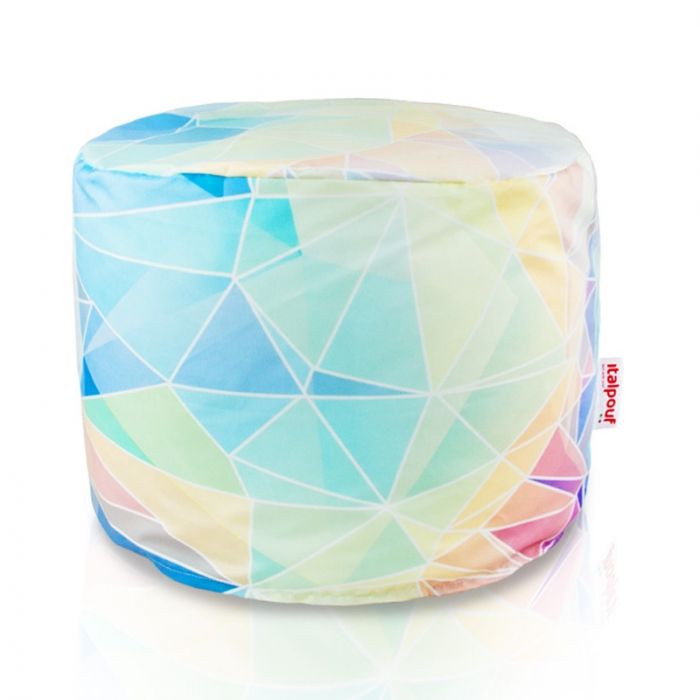 Abstract pastel Pouf Cylindre Intérieure 