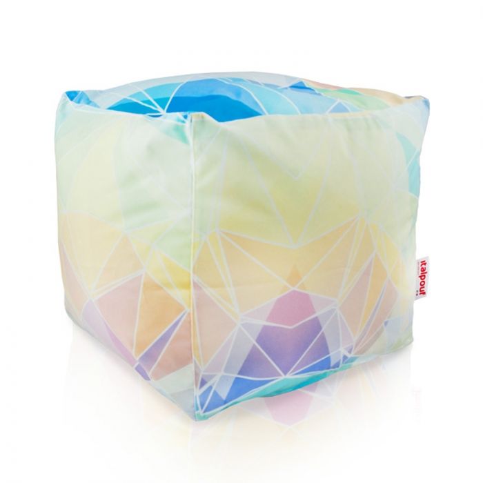 Abstract pastel Pouf Cube 