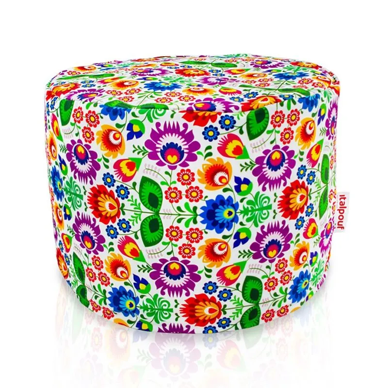 Pouf Rond Cylindre - Tissu Imprimé Premium – vue 26