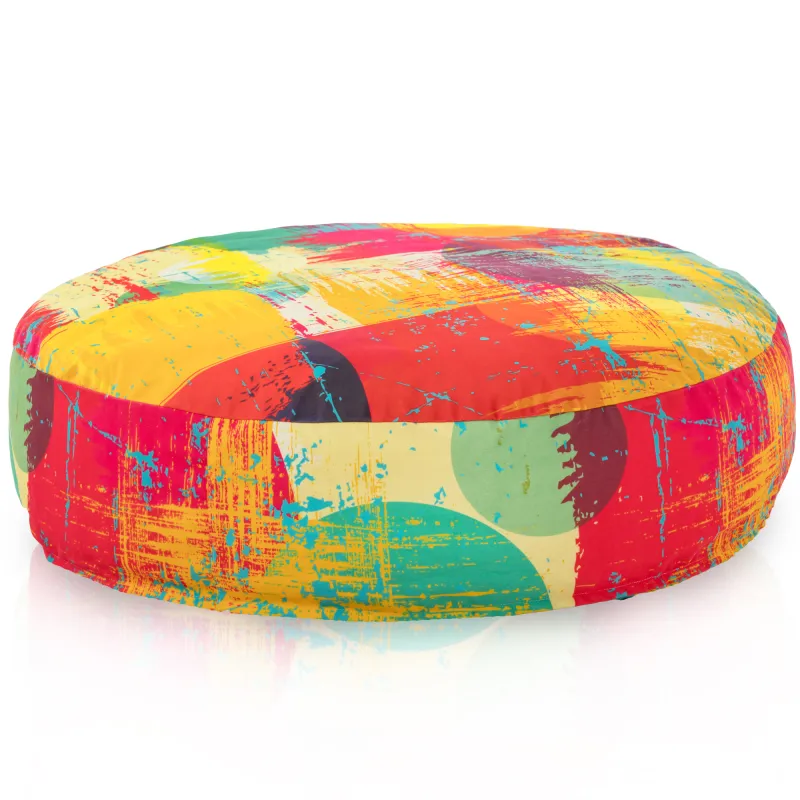 Coussin Pouf de Sol Rond - Outdoor Pro d'extérieur Jardin Imperméable