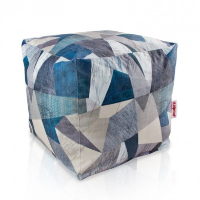Abstract Pouf Cube Jardin nylon