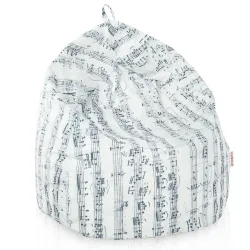 Pouf Poire pour enfants - Tissu Imprimé Premium