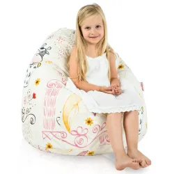 Pouf Poire L pour enfants - Tissu Imprimé Premium – vue 40