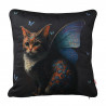 Oreiller décoratif Cat Butterfly Blue.