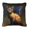Oreiller décoratif chat-papillon