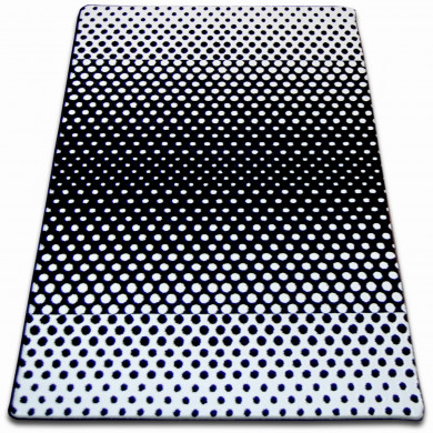 Tapis SKETCH - F762 crème et blanc - Pois