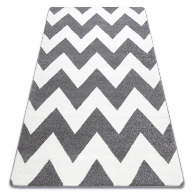 Tapis SKETCH - FA66 gris et blanc - Zigzag