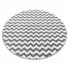 Tapis SKETCH cercle - F561 gris et blanc - Zigzag
