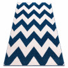 Tapis SKETCH - FA66 bleu et blanc - Zigzag