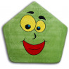 Tapis PEINT pentagone - 1553 vert