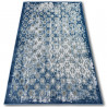 Tapis ACRYLIQUE YAZZ 7006 ORIENT gris et bleu/ivoire
