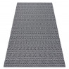 Tapis CASA ECO SIZAL BOHO œillets 22075 noir / gris, tapis en coton recyclé