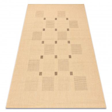 TAPIS EN CORDE SIZAL FLOORLUX 20079 mais / café