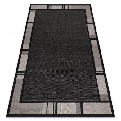 TAPIS EN CORDE SIZAL FLOORLUX 20195 NOIR / argentin