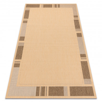 TAPIS EN CORDE SIZAL FLOORLUX 20195 mais / café