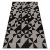 TAPIS EN CORDE SIZAL FLOORLUX 20489 argentin / noir TRIANGLES