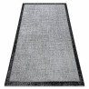 TAPIS EN CORDE SIZAL FLOORLUX 20401 Cadre argentin / noir