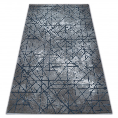 Tapis ACRYLIQUE VALENCIA 3949 INDUSTRIAL gris / bleu