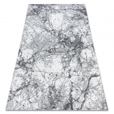 Tapis ACRYLIQUE VALENCIA 073 Marbre gris clair / gris foncé