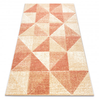 Tapis FEEL 5672/17911 Triangles beige/terre cuite