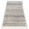 Tapis BERBER AGADIR G0522 crème et gris Franges berbère marocain shaggy