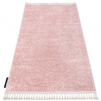 Tapis BERBER 9000 rose Franges berbère marocain shaggy
